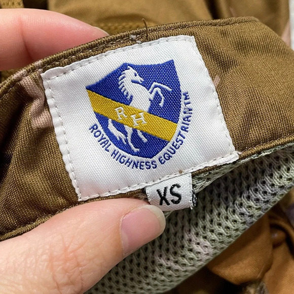 Royal Highness Equestrian Horse Print Mesh Detail Quarter Zip Pullover XS - Picture 2 of 12